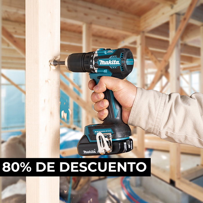 KIT MAKITA ORIGINAL: QUEDAN 6 UNIDADES - TALADRO INALÁMBRICO + AMOLADORA DE ALTO IMPACTO + 26 ACCESORIOS + 2 BATERIAS - PROMOCION CIERRE DE LA TIENDA - ENVÍO GRATIS